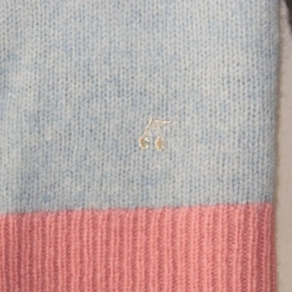 NWT Bonpoint Girls Wool Long Sleeve Button Front Color Block Cardigan Sweater 12